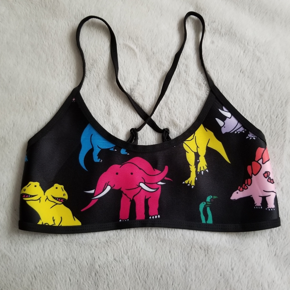 HOAKA x PONY Dino Swim Suit Top Size Small+